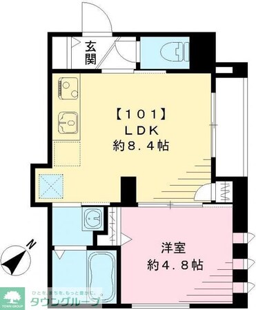 グランビューノ荏原の物件間取画像